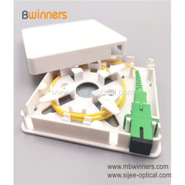 1 Core FTTH Fiber Wall Socket Faceplate Fiber Demarc Box